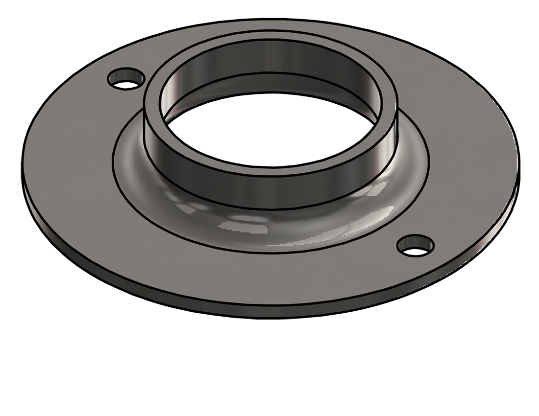 Picture of #XFF1902-SS - STAINLESS STEEL 1-1/2" PIPE EXTRA HEAVY FLAT FLANGE