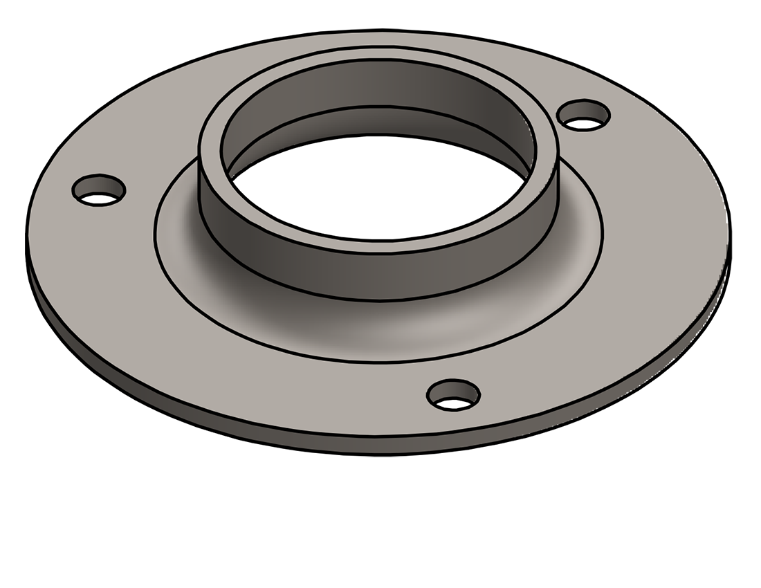 Picture of #XFF1903 - STEEL 1-1/2" PIPE EXTRA HEAVY FLAT FLANGE