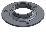 Picture of #XFF1903-AL - ALUMINUM 1-1/2" PIPE EXTRA HEAVY FLAT FLANGE