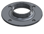 Picture of #XFF1904-AL - ALUMINUM 1-1/2" PIPE EXTRA HEAVY FLAT FLANGE