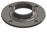 Picture of #XFF1904-SS - STAINLESS STEEL 1-1/2" PIPE EXTRA HEAVY FLAT FLANGE
