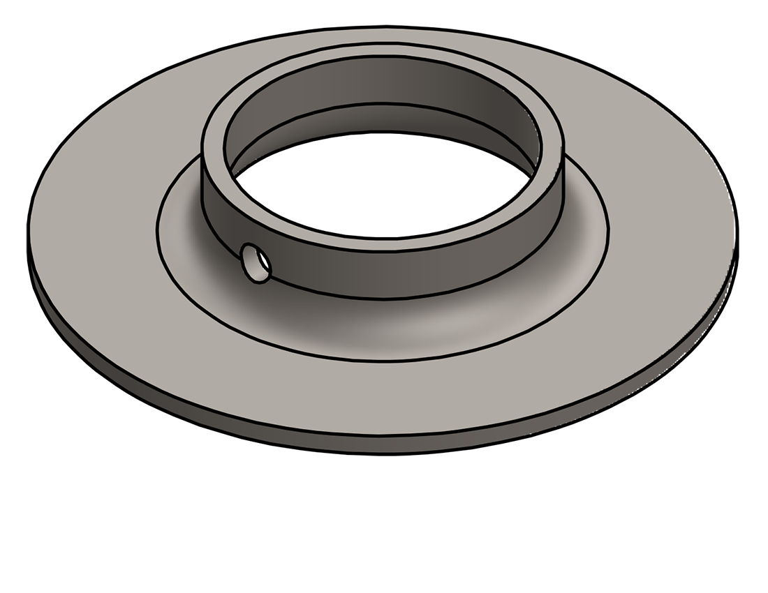 Picture of #XFF1905 - STEEL 1-1/2" PIPE EXTRA HEAVY FLAT FLANGE