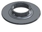 Picture of #XFF1905-AL - ALUMINUM 1-1/2" PIPE EXTRA HEAVY FLAT FLANGE