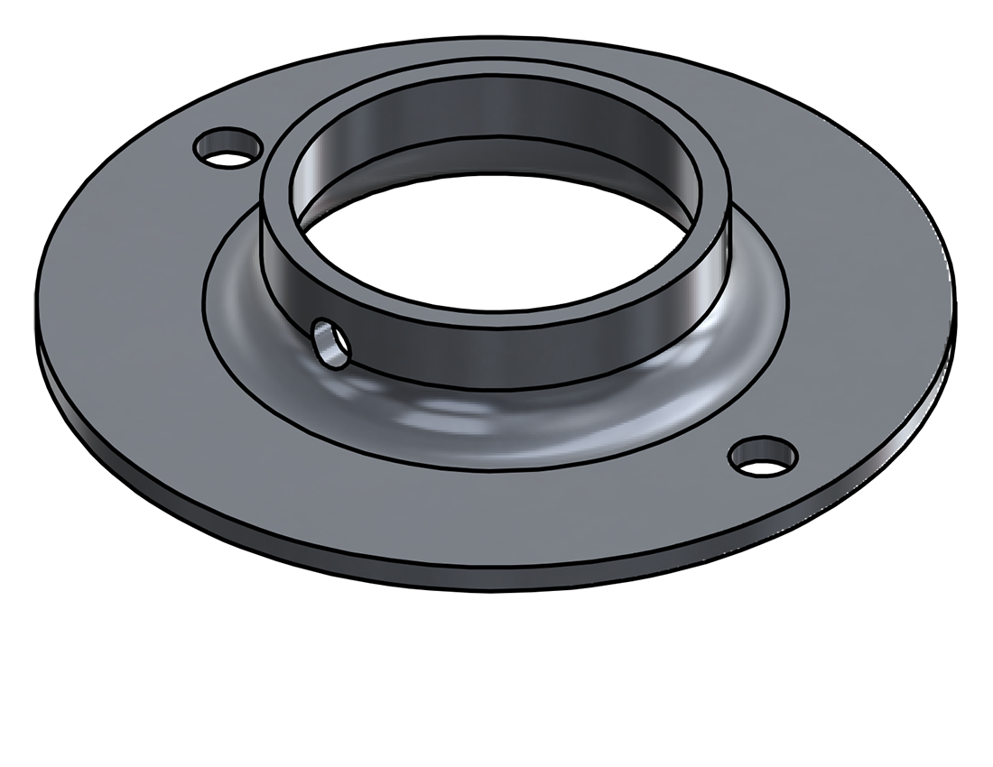 Picture of #XFF1906-AL - ALUMINUM 1-1/2" PIPE EXTRA HEAVY FLAT FLANGE