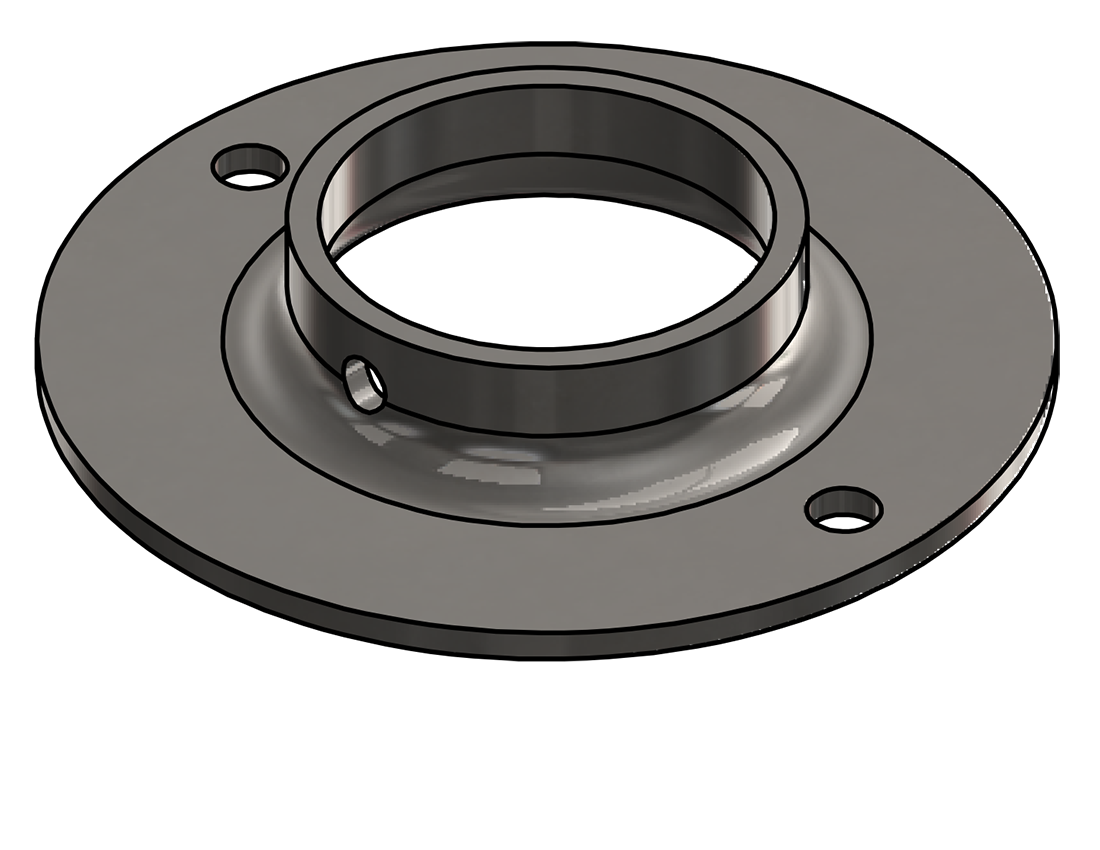 Picture of #XFF1906-SS - STAINLESS STEEL 1-1/2" PIPE EXTRA HEAVY FLAT FLANGE