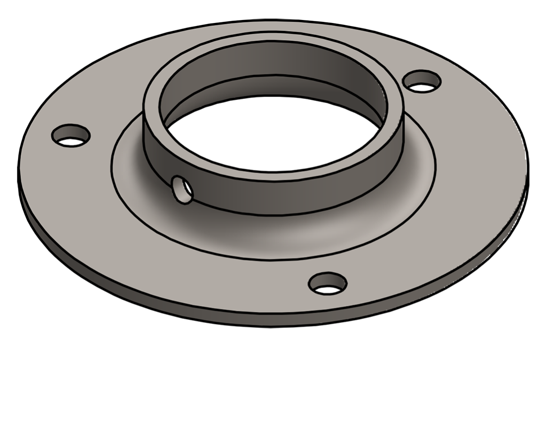 Picture of #XFF1907 - STEEL 1-1/2" PIPE EXTRA HEAVY FLAT FLANGE