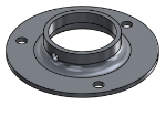 Picture of #XFF1907-AL - ALUMINUM 1-1/2" PIPE EXTRA HEAVY FLAT FLANGE