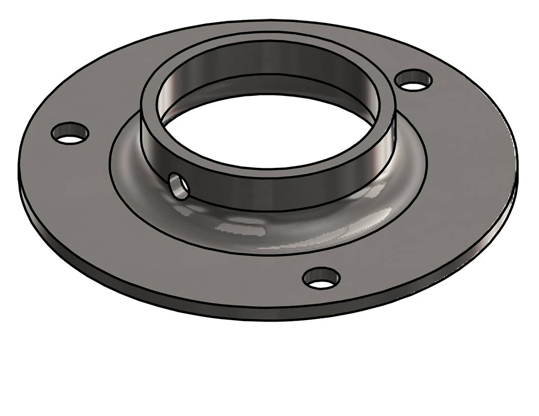 Picture of #XFF1907-SS - STAINLESS STEEL 1-1/2" PIPE EXTRA HEAVY FLAT FLANGE
