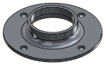 Picture of #XFF1908-AL - ALUMINUM 1-1/2" PIPE EXTRA HEAVY FLAT FLANGE