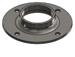 Picture of #XFF1908-SS - STAINLESS STEEL 1-1/2" PIPE EXTRA HEAVY FLAT FLANGE