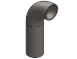 Picture of #526 - STEEL 1 1/2" PIPE 90° ELBOW W/ 1 TANGENT 2.5" C.L.R.