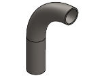 Picture of #556 - STEEL 1 1/2" PIPE 90° ELBOW W/ 1 TANGENT 5" C.L.R.
