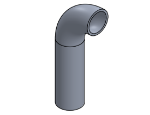 Picture of #5316 - ALUMINUM 1-1/2" TUBE 90° ELBOW W/1 TANGENT 2" C.L.R.