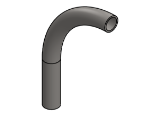 Picture of #2366 - STAINLESS STEEL 1" PIPE 90° ELBOW W/ 1 TANGENT 6" C.L.R.