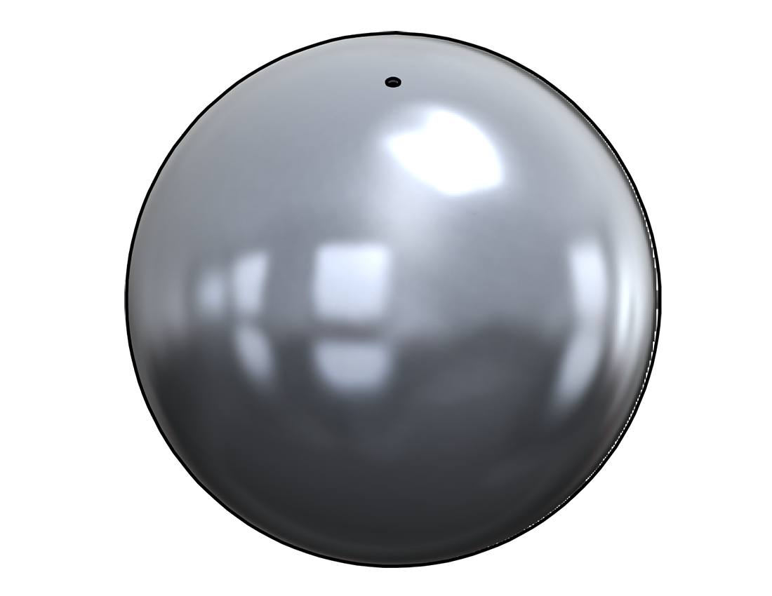 Picture of #S1000-AL - ALUMINUM 10" DIA. SPHERE