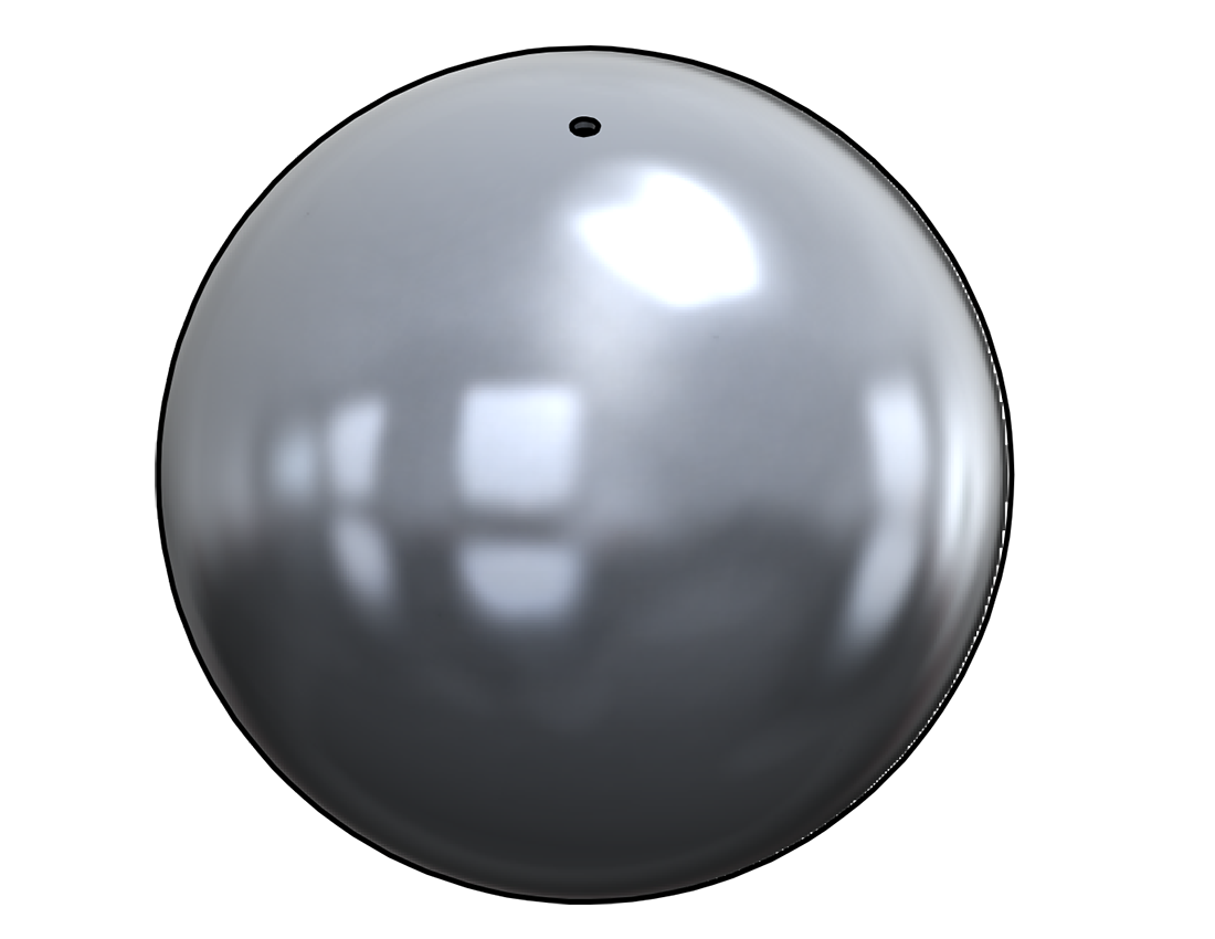 Picture of #S800-AL - ALUMINUM 8" DIA. SPHERE