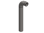 Picture of #8017 - STAINLESS STEEL 1-1/4" PIPE RAIL END 2.5" C.L.R.