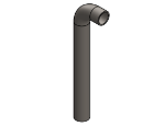 Picture of #8002 - STEEL 1 1/4" PIPE RAIL END 2" C.L.R.