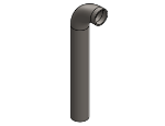 Picture of #8008 - STEEL 1-1/2" PIPE RAIL END 2.5" C.L.R.
