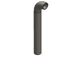 Picture of #8012 - STEEL 1 1/4" PIPE RAIL END 2.5" C.L.R.