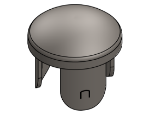 Picture of #DOC150D - STEEL DISHED DRIVE-ON CAP 1-1/2" TUBE 11 Ga.