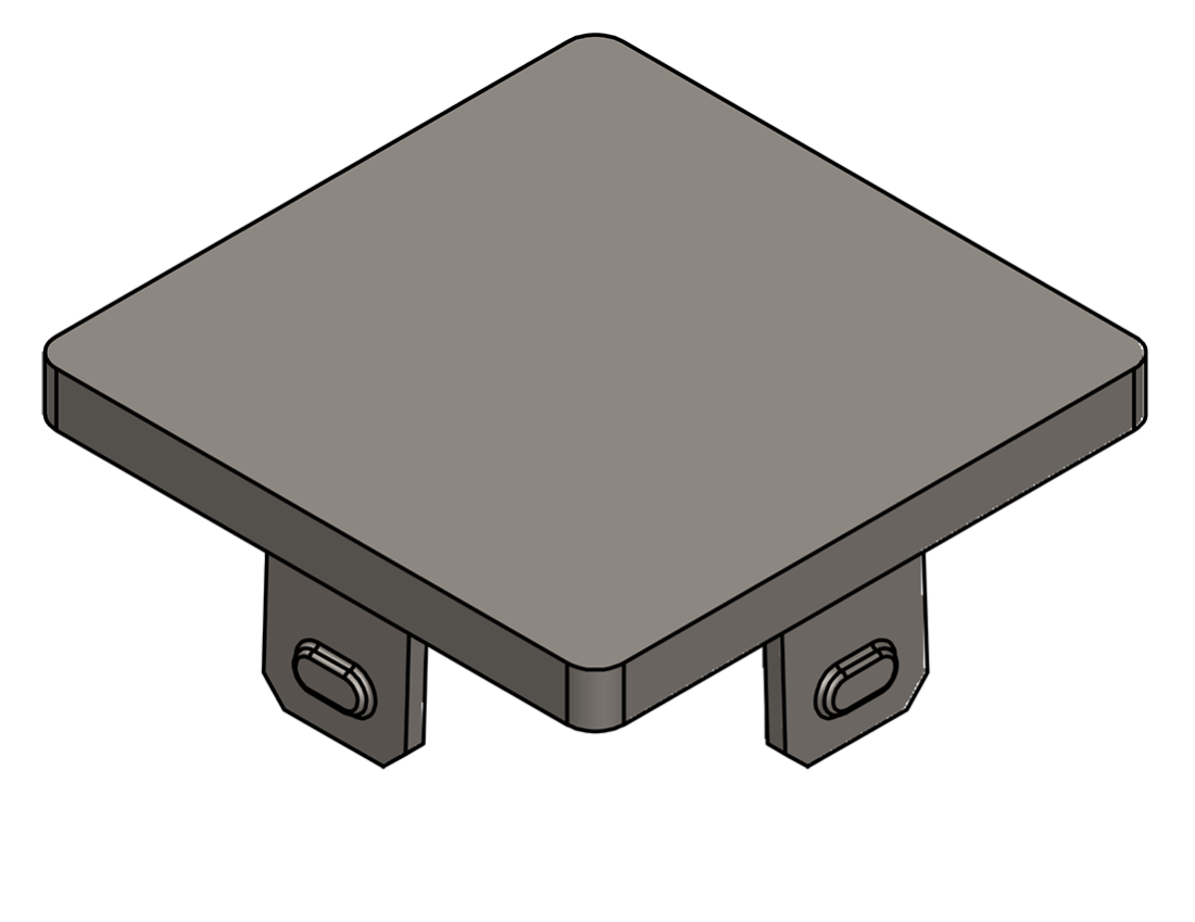 Picture of #SDOD200 - STEEL 2" SQ. TUBE DRIVE-ON CAP