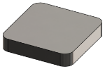 Picture of #SWOD100-SS - ALUMINUM 1" SQ. TUBE WELD-ON CAP