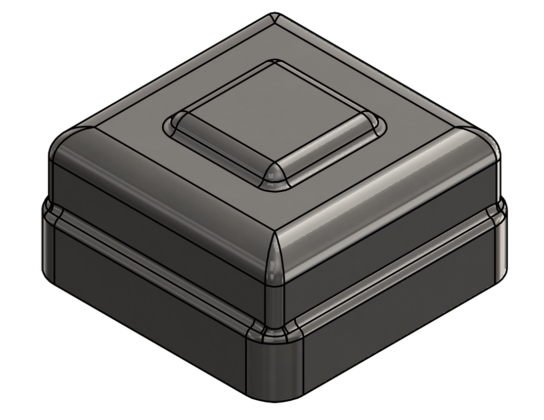 Picture of #NC200-SS - STAINLESS STEEL 2" SQ. TUBE  NEWEL CAP