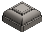 Picture of #NC300 - STEEL 3" SQ. TUBE  NEWEL CAP