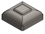 Picture of #NC350 - STEEL 3 1/2" SQ. TUBE NEWEL CAP
