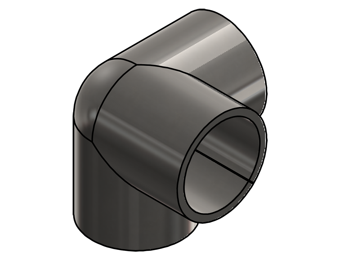 Picture of #SOE166-SS - SIDE OUTLET ELBOW