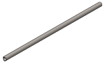 Picture of #CP1664048 - COPED POST STEEL, 1 1/4" SCH 0 (1.66" O.D.)
