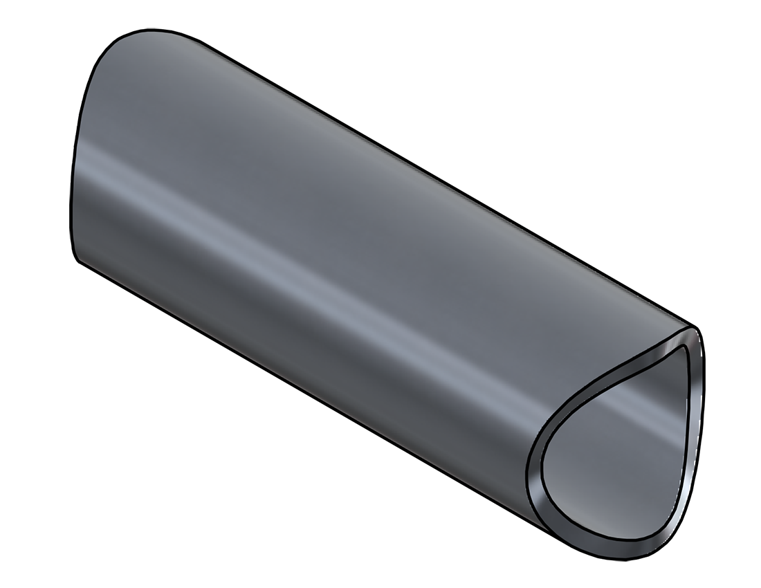 Picture of #CS166406-AL - COPED STUB ALUM 6063, 1 1/4" SCH 40 (1.66" O.D.) 