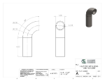 Picture of #526 - STEEL 1 1/2" PIPE 90° ELBOW W/ 1 TANGENT 2.5" C.L.R.